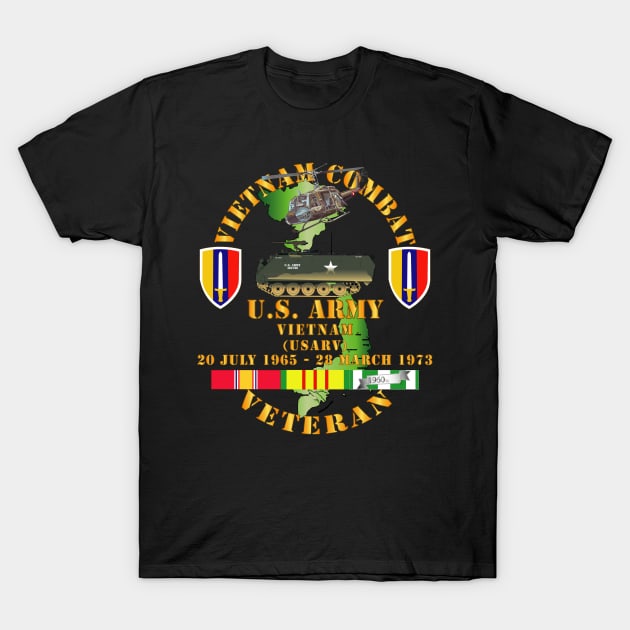 Vietnam Combat Veteran - US Army Vietnam - USARV T-Shirt by twix123844